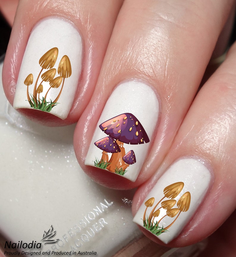 Mushroom Nail Art Decal Sticker image 2