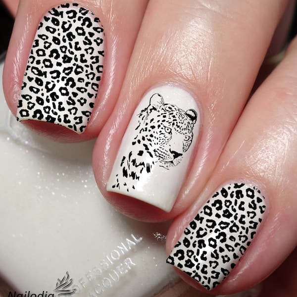 Leopard Cheetah Nail Art Decal Sticker
