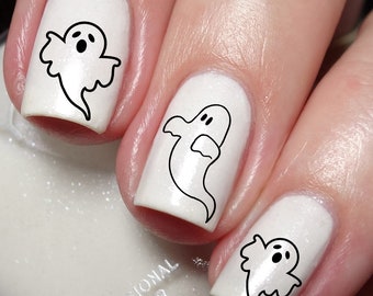 Ghost Nail Art Decals - Halloween Nail Stickers