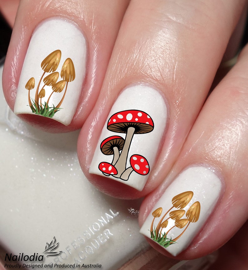 Mushroom Nail Art Decal Sticker image 3