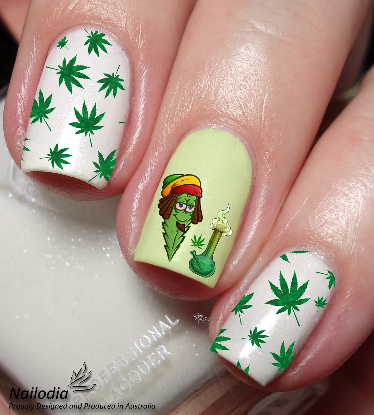 大麻・マリファナ喫煙者用ネイルアートデカールステッカー - Etsy 日本
