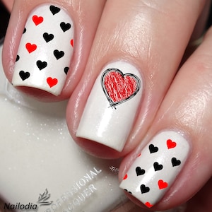 Heart & Love Nail Art Decal Sticker
