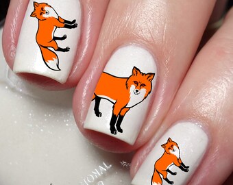 Fox Lovers Nail Art Decal Sticker