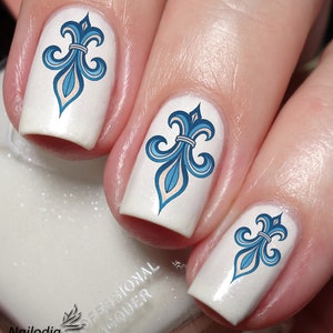 Fleur de lis lys Nail Art sticker sticker