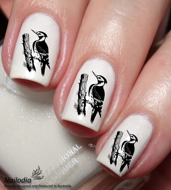 Stickers Nail Art Noël - Oiseaux, Moufles - Pour Ongles Et Scrapbooking