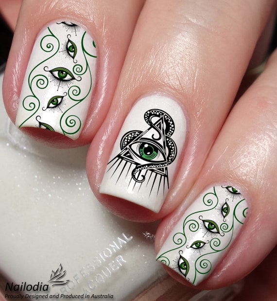 Masonic Eye Nail Art Decal Sticker Etsy
