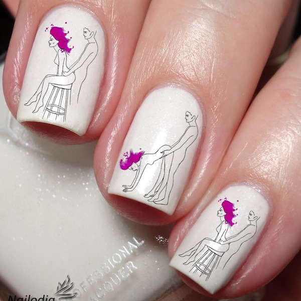 Anal Sex Nail Art Decal Sticker