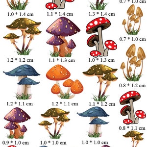 Mushroom Nail Art Decal Sticker image 8