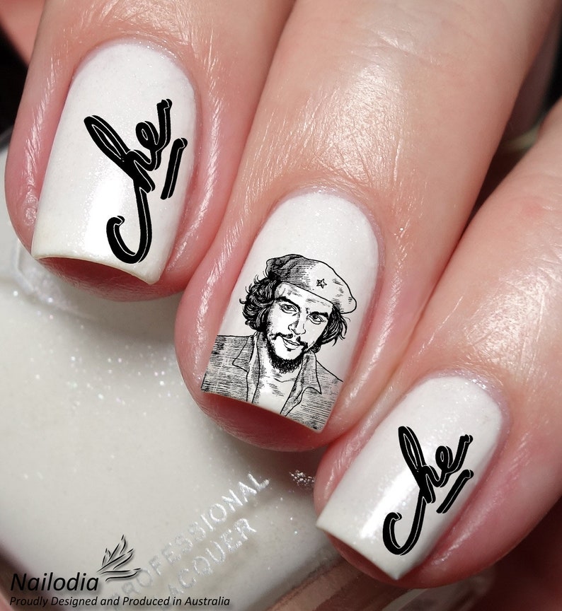 Ernesto Che Guevara Nail Art Decal Sticker image 3