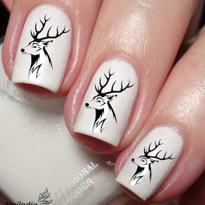 Moose & Deer Nail Art Decal Sticker