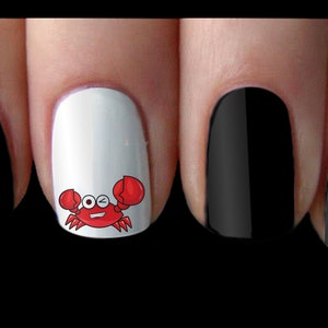 Cute Crab Nail Art Decal Sticker