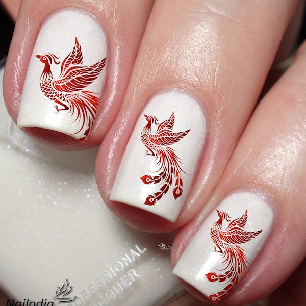 phoenix Nail Art Decal Sticker