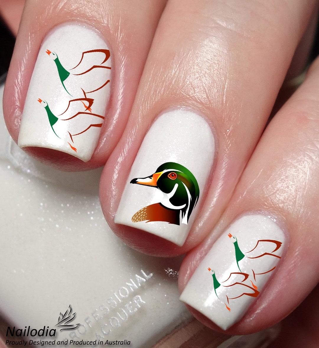 Wild Duck Nail Art Decal Sticker - Etsy