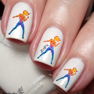 Zumba Fitness Dance Nail Art Decal Sticker