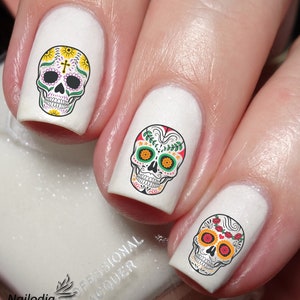 Sugar Skulls Nail Art Decal Sticker