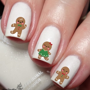 Gingerbread Nail Art Decal Sticker