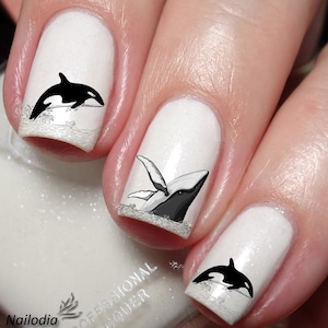 Whale Lovers Nail Art Decal Sticker