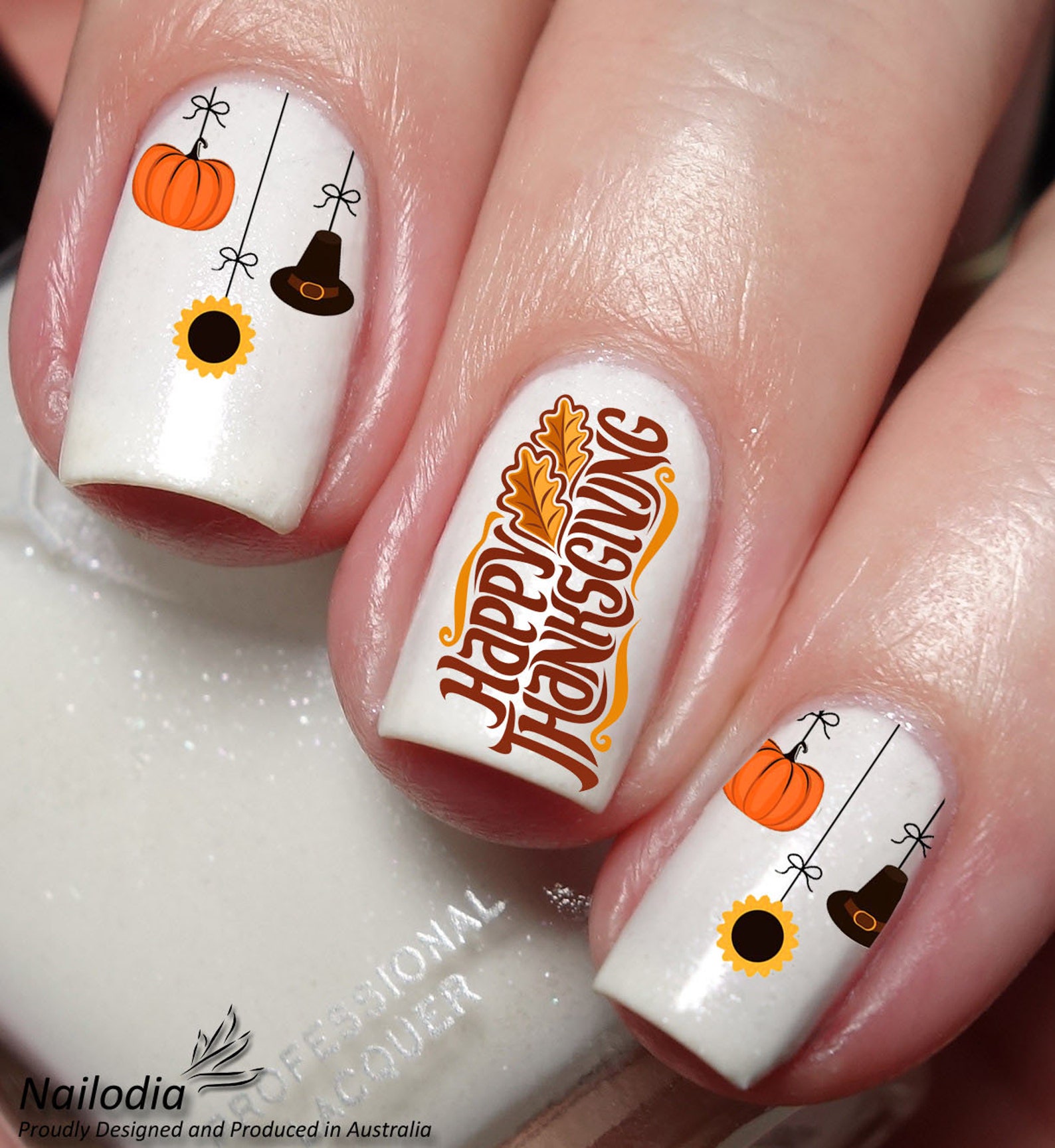 Thanksgiving Nail Art Decal Sticker - Etsy