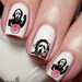 Cute Scream Ghost Face Nail Art Decal Sticker 