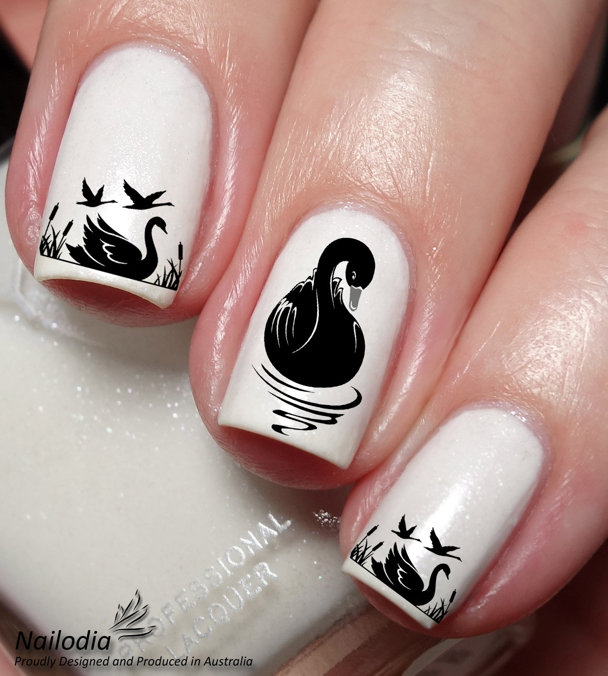 Black Swan Nail Art Decal Sticker - Etsy Israel