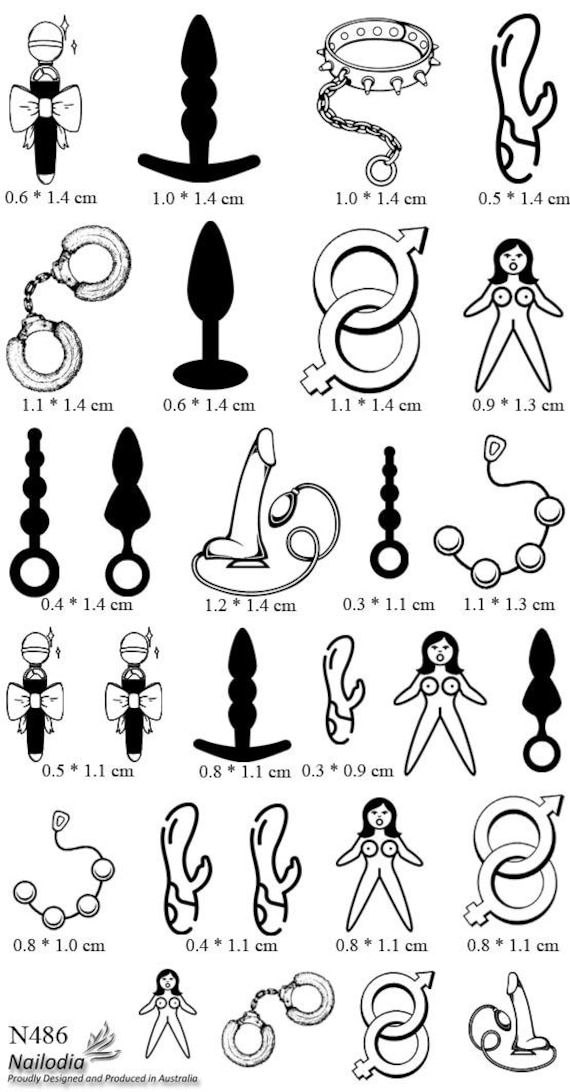 aufbewahrungsbox für sexspielzeug Lustige Dildo & Sex Spielzeug Nail Art Sticker