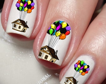 Air Balloon Nail Art Decal Sticker