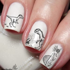 Dinosaur Nail Art Decal Sticker