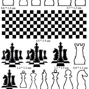 Chess Players Nail Art Decal Sticker image 8