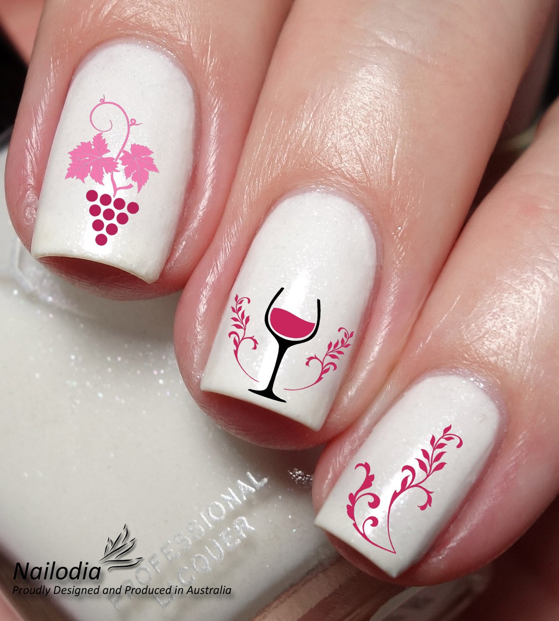 Wine vine Nail Art Water Transfer Decal Wrap Sticker Etsy