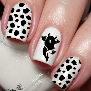Cow & Cattle Nail Art Decal Sticker