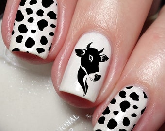 Nail Art sticker sticker koe en vee