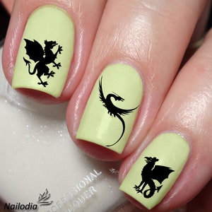 Dragon Nail Art Decal Sticker