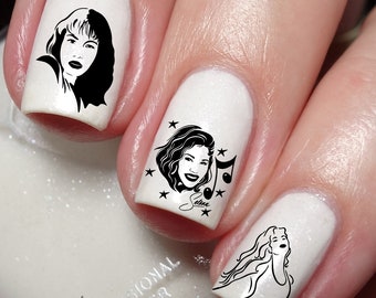 Selena Quintanilla Nail Art Decal Sticker