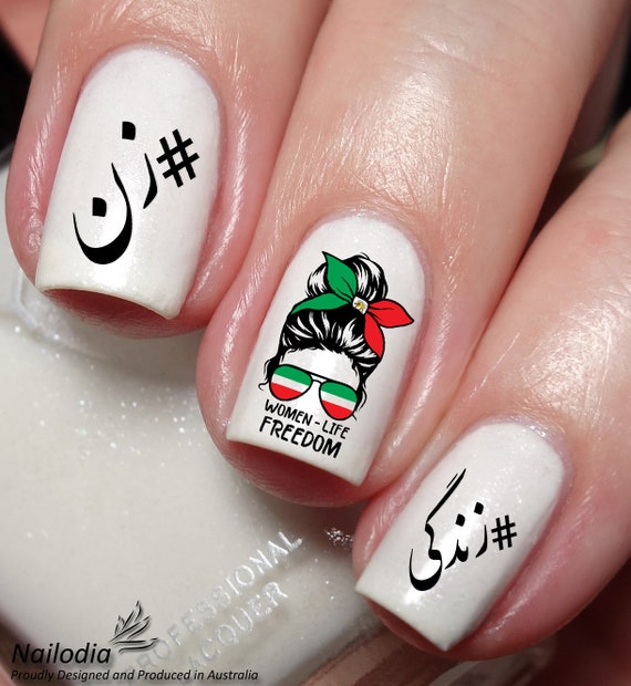 Buy Iran Women Life Freedom Flag Nail Art Decal Sticker Online in India - Etsy Buy Iran Women Life Freedom Flag Nail Art Decal Sticker Online in India - Etsy