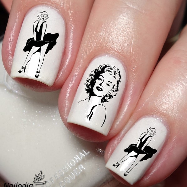 Décalque d'art d'ongle de Marilyn Monroe Sticker