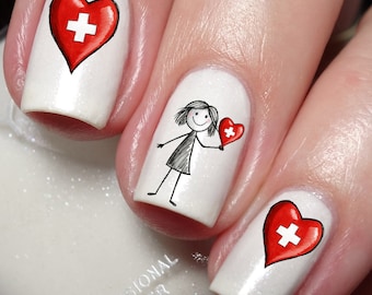 I Love Switzerland Nail Art Decal Sticker