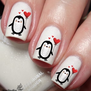 Cute Penguin Nail Art Decal Sticker