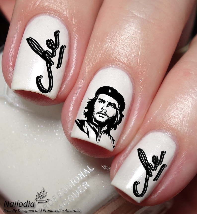 Ernesto Che Guevara Nail Art Decal Sticker image 2