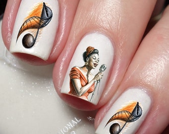 Jazz Music Nail Art Decal Sticker