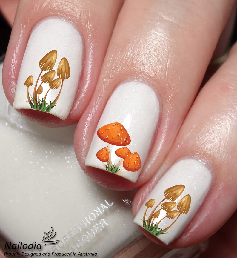 Mushroom Nail Art Decal Sticker image 1