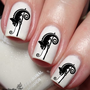 Chameleon Reptile Nail Art Decal Sticker