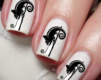 Chameleon Reptile Nail Art Decal Sticker
