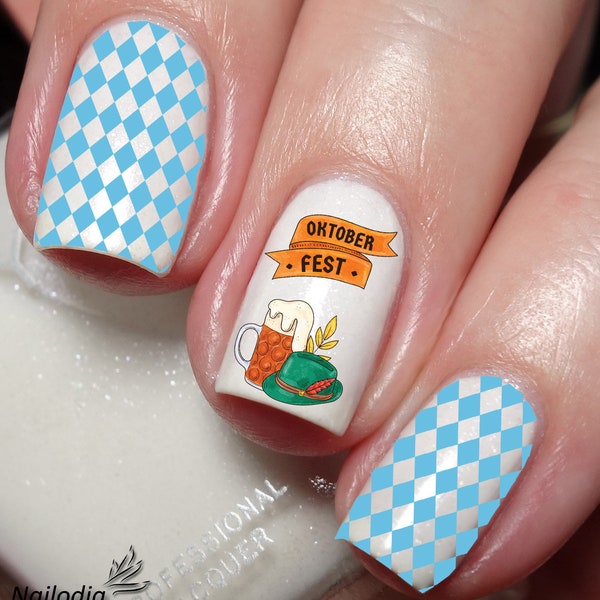 Adesivo decalcomania per nail art dell'Oktoberfest