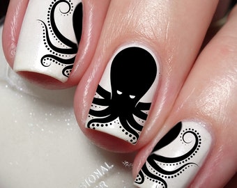 Octopus Lovers Nail Art Decal Sticker