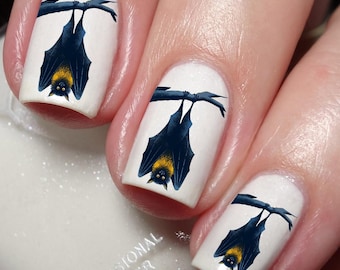 Bat Lovers Nail Art Decal Sticker