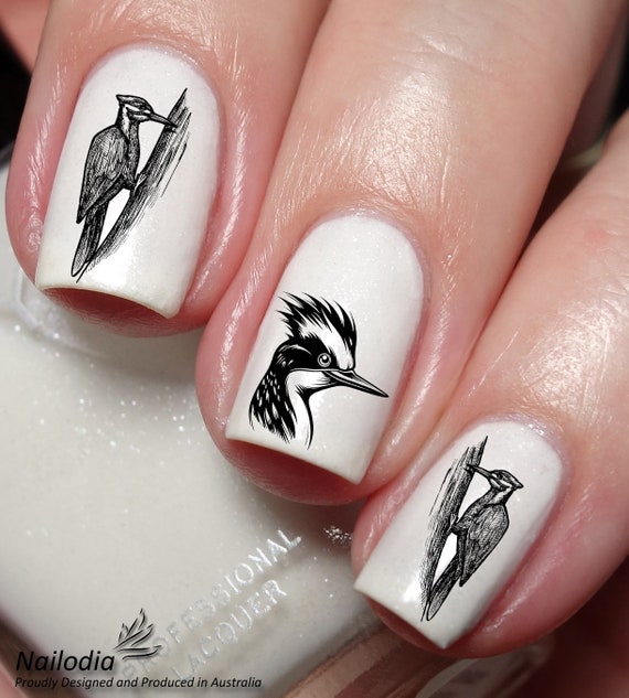 Stickers Nail Art Noël - Oiseaux, Moufles - Pour Ongles Et Scrapbooking