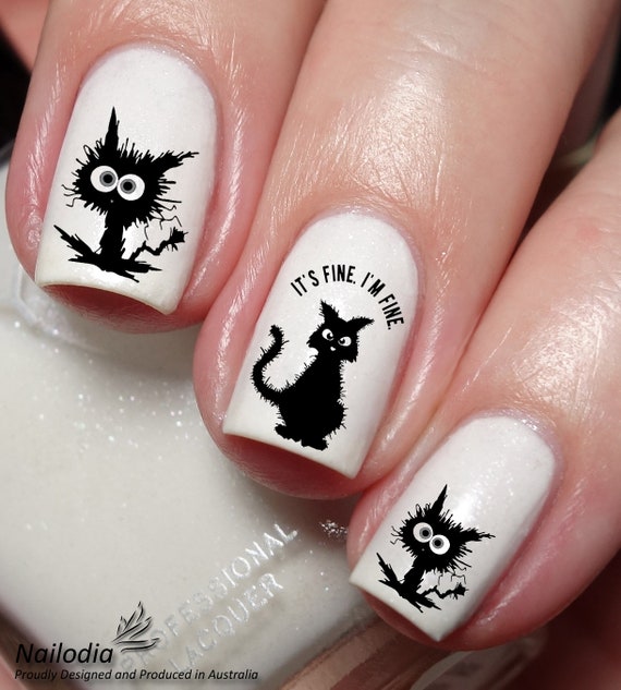 PiggieLuv: A cat's nightmare - glow in the dark nail art with Gothic Gala  Lacquers