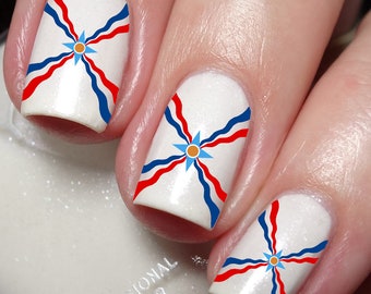 Assyrian Nail Art Decal Sticker