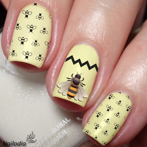 Honey Bee Lovers Nail Art Decal Sticker