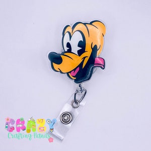 2in cartoon animation yellow dog badge reel, cute badge reel, badge reels, dog badge reel,medical badge reel,gift ideas,nurse badge reel